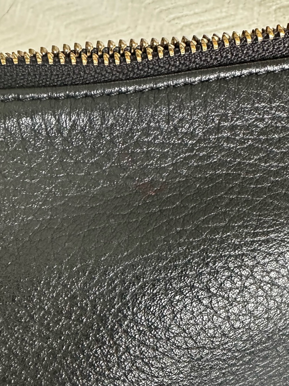 Kiko Black Pebbled Leather Crossbody Tote with Gold Hardware - Picture 4 of 7